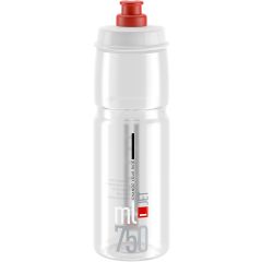 Elite Trinkflasche JET Clear klar, rot Graphik 0,75 L