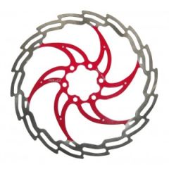XLC Bremsscheibe 160mm silber/rot BR-X02 97Gramm