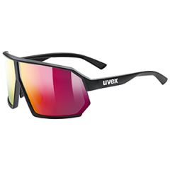 UVEX Brille sportstyle 237 black mat/ mirror red