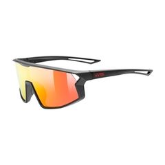 UVEX Brille skyryse jr. black matt/MIRROR red