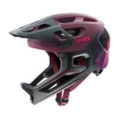 UVEX Fullfacehelm react jr. cranberry matt 52-56
