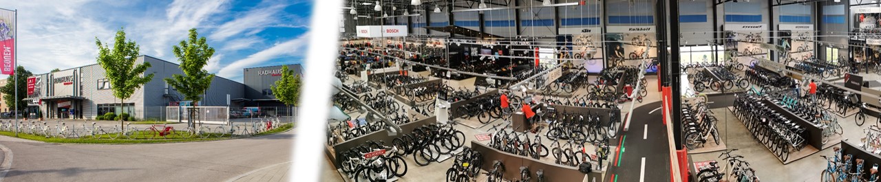 Radhaus Ingolstadt, Banner, außen und innen, Räder, Probefahrt,