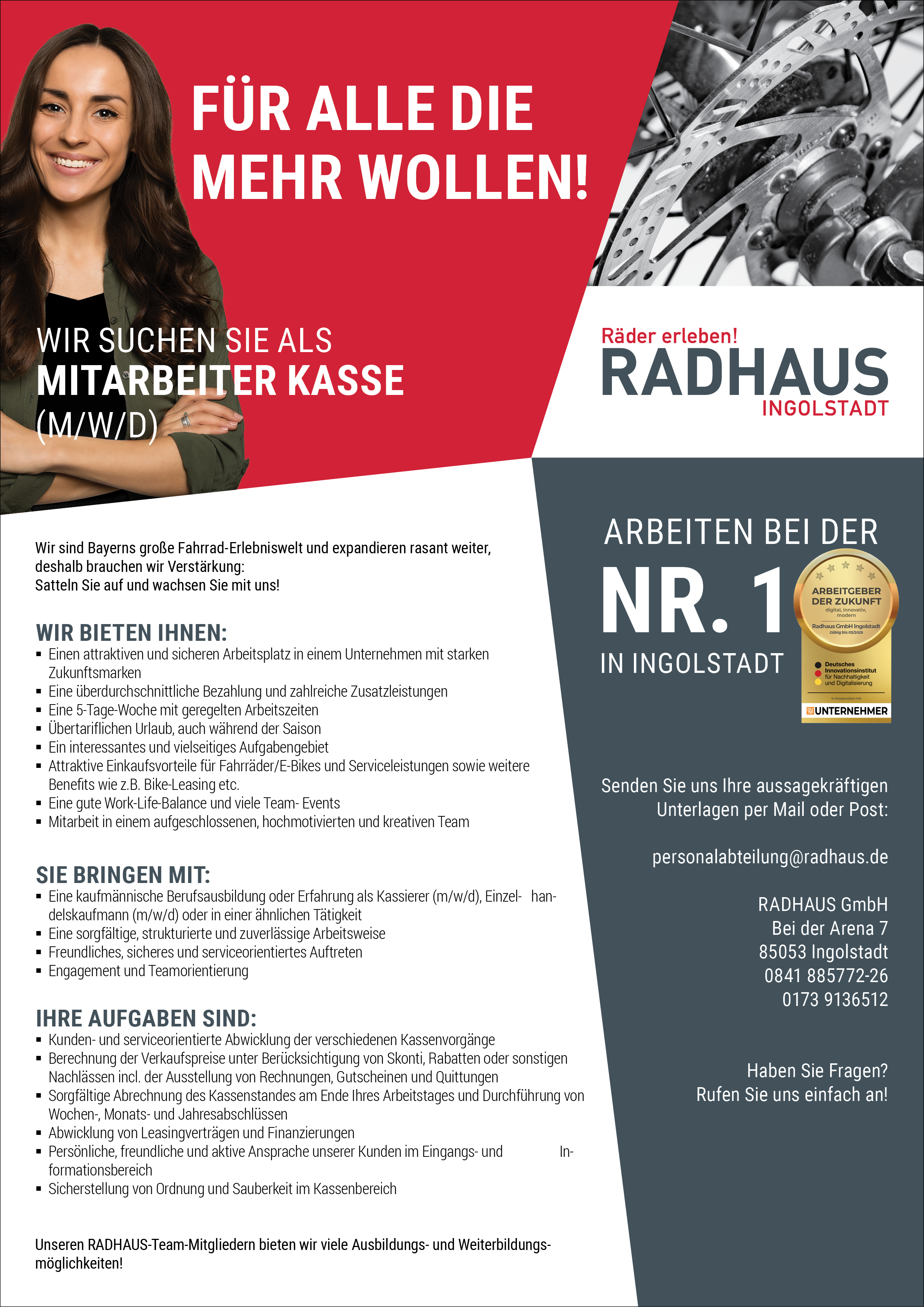 Mitarbeiter Kasse Job als Mitarbeiter Kasse im Radhaus